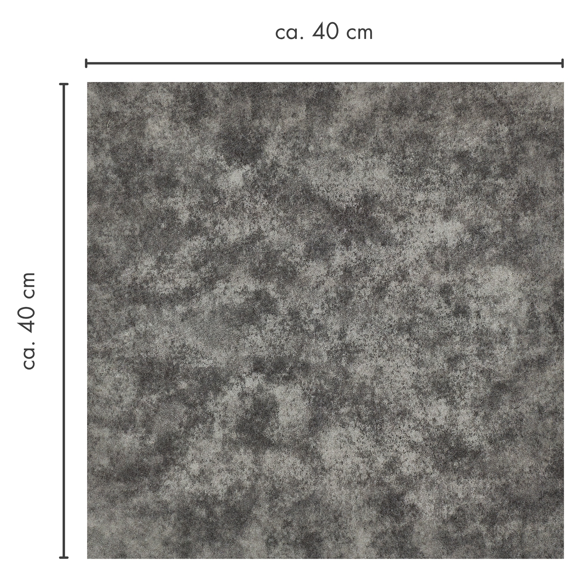Andiamo Teppichfliese »Colmar Nadelfilz«, quadratisch, 4 mm Höhe, 40x40 cm, selbstklebend, robust & strapazierfähig, 25 Stück (4 qm)
