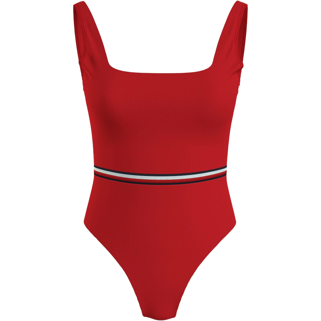 Tommy Hilfiger Swimwear Badeanzug »SQUARE NECK ONE PIECE«, mit Logo-Stretchband