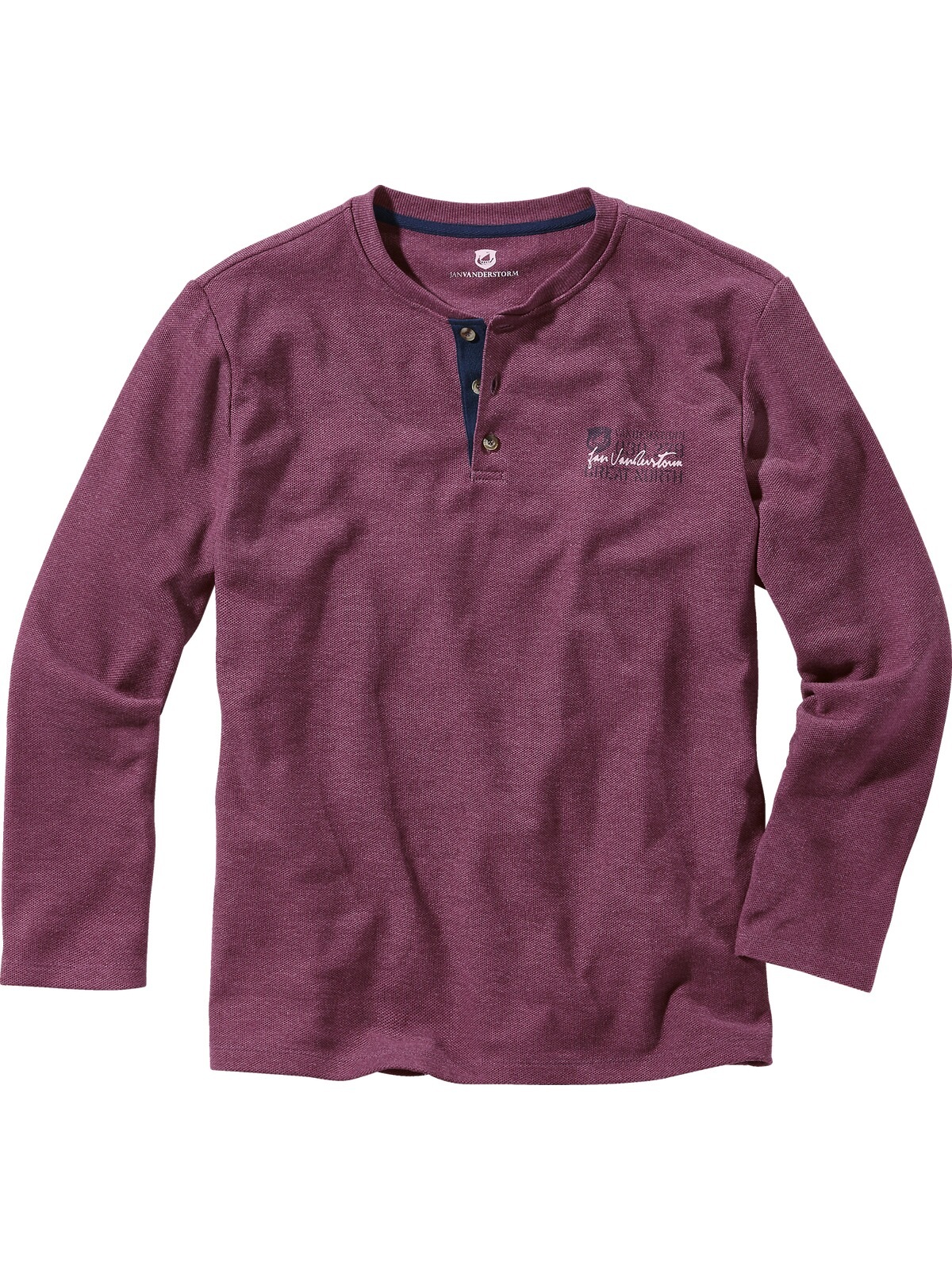 Jan Vanderstorm Langarm-Poloshirt »Langarmshirt IVOR«