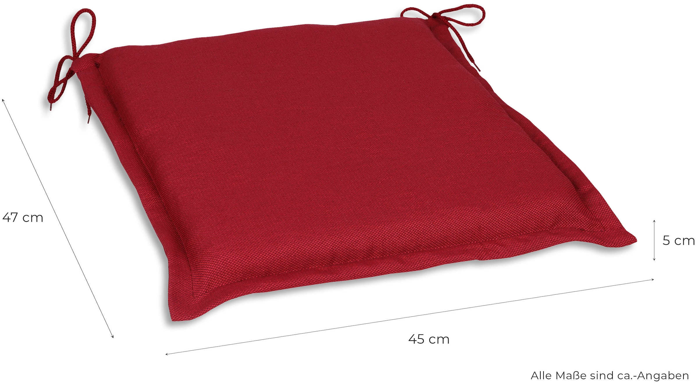 GO-DE Sitzkissen »Dora«, 2er Set, 45x47 cm