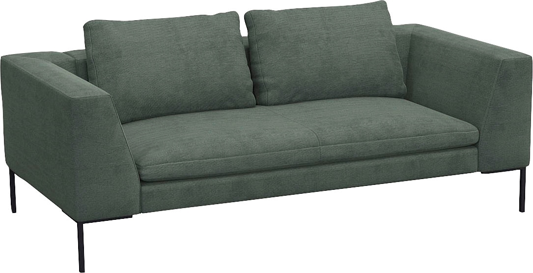 FLEXLUX 2,5-Sitzer »Loano«, modernes Sofa, frei im Raum stellbar, lose Kissen, Kaltschaum im Sitz