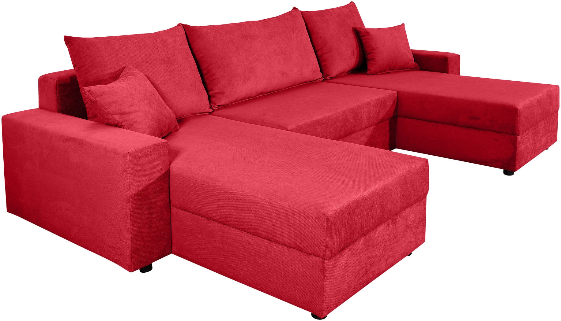 COLLECTION AB Wohnlandschaft »Pico U-Form«, Wohnlandschaft,2 X Ottomane,Polyätherschaum Polsterung