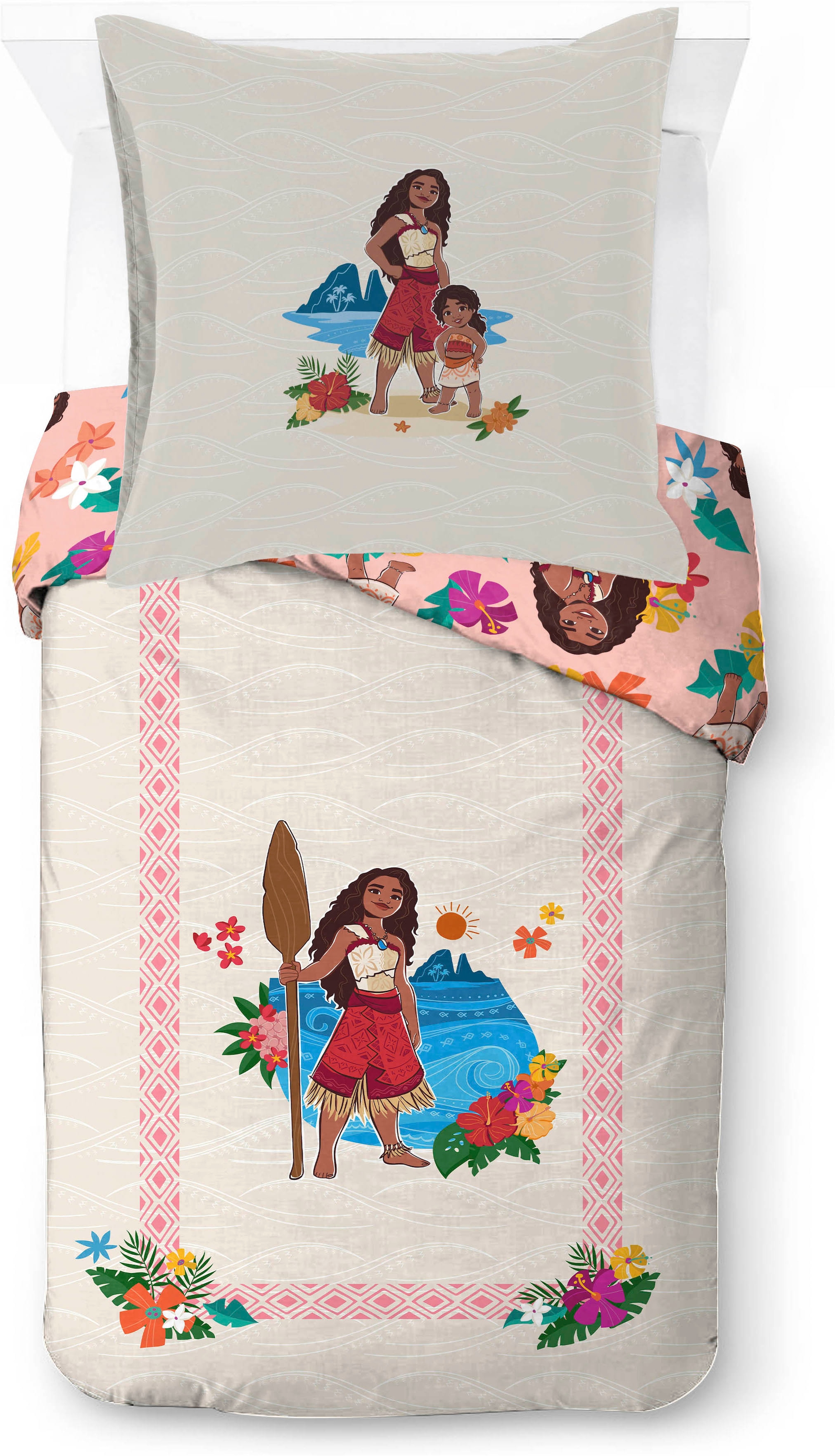 Disney Kinderbettwäsche »Moana Back Together« 2 100% Baumwolle