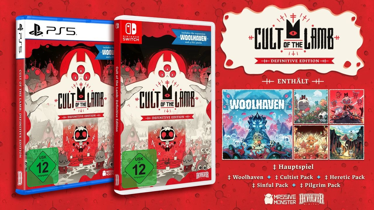 Devolver Digital Spielesoftware »Cult of the Lamb Definitive Edition« Nintendo Switch