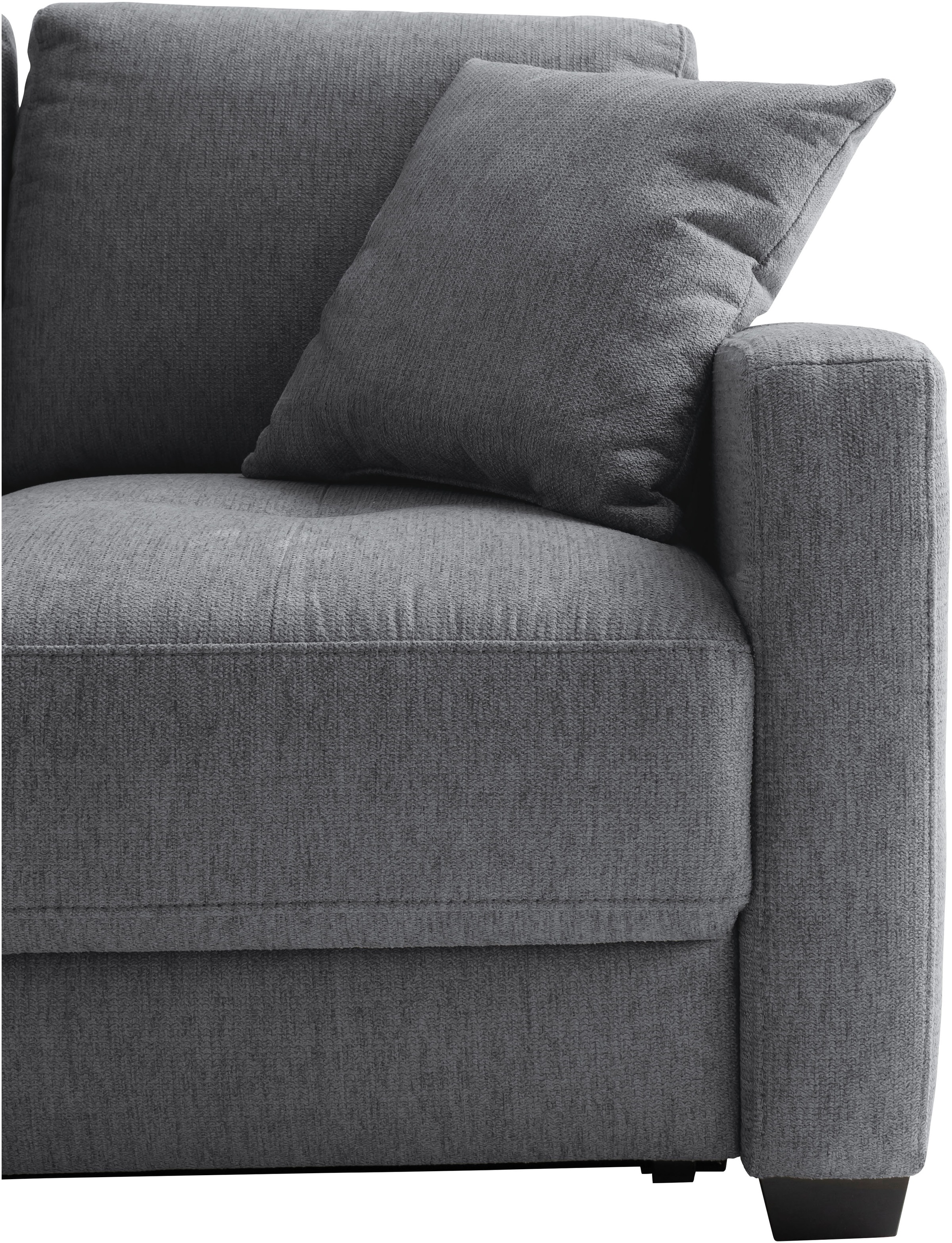 Mr. Couch Ecksofa »Pierre, L-Form mit BoxSpring« Mit Boxpring-Taschenfederkern