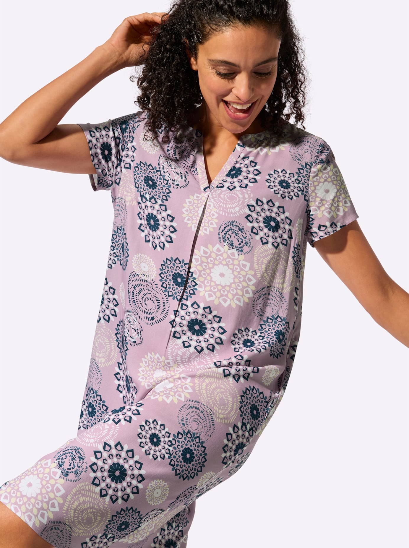 Inspirationen Druckkleid »Druck-Kleid« Eingrifftaschen