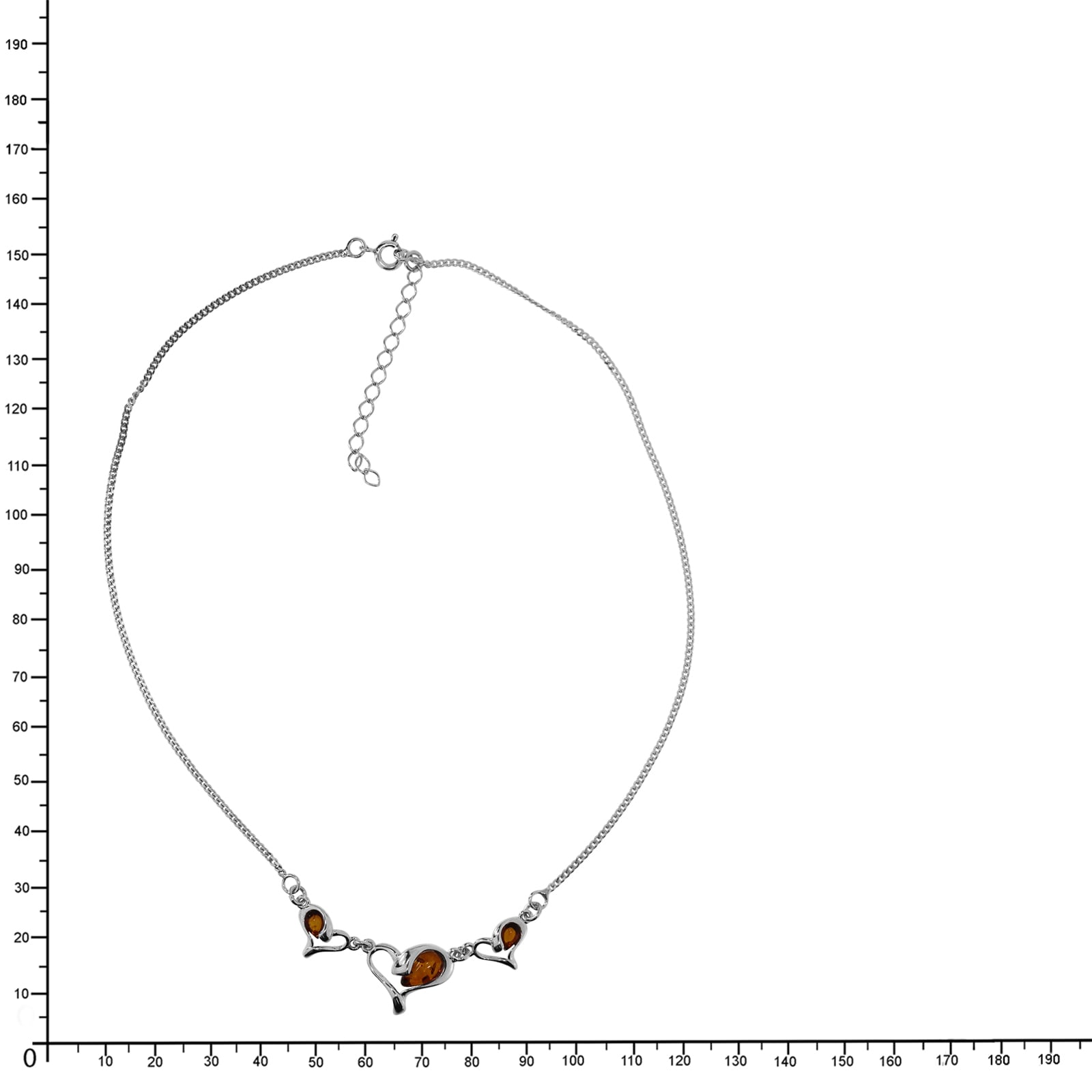 OSTSEE-SCHMUCK Collier »- Herz - Silber 925/000 - Bernstein«