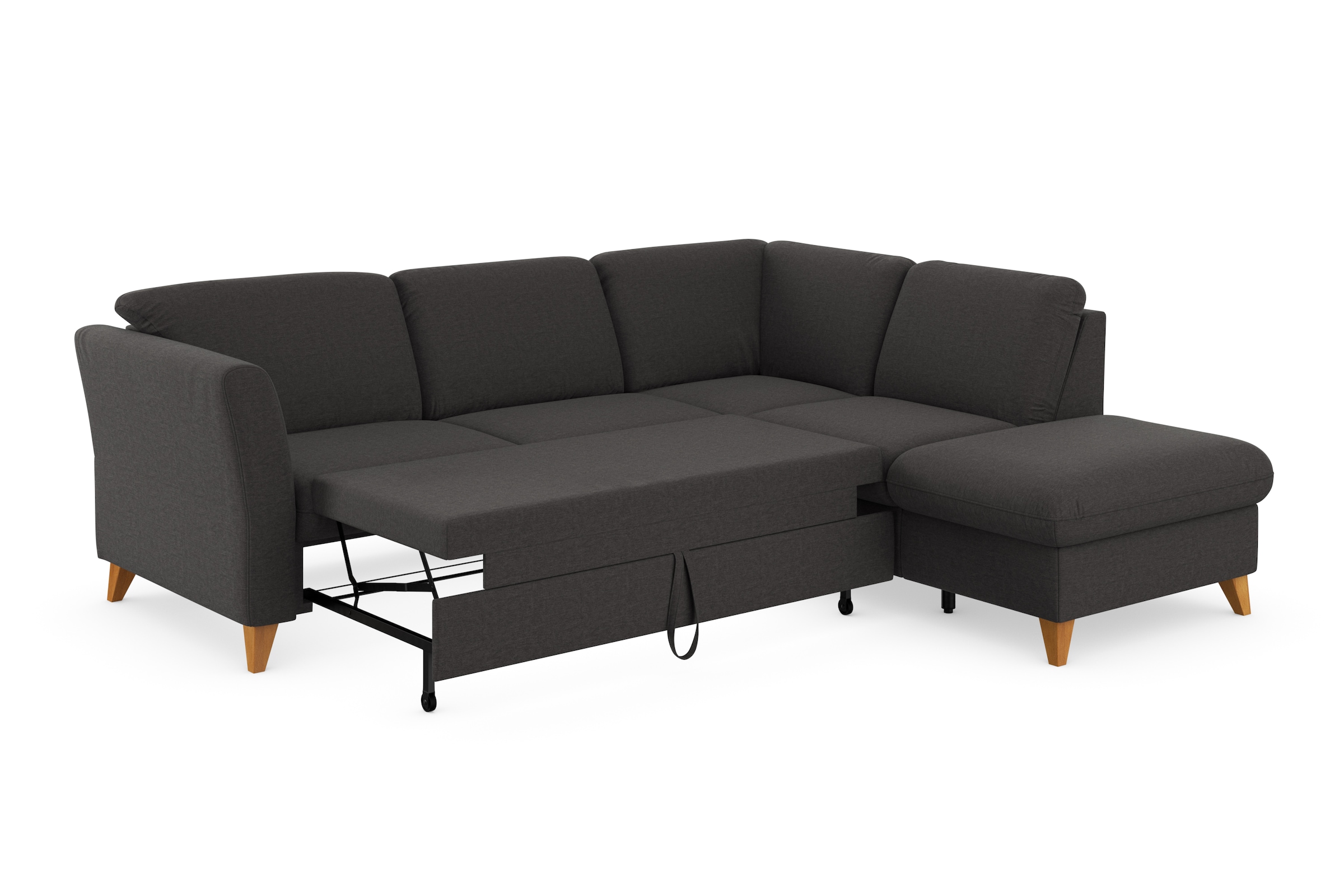 Home affaire Ecksofa »Trelleborg L-Form«, Federkern-Polsterung, wahlweise mit Bettfunktion und Stauraum