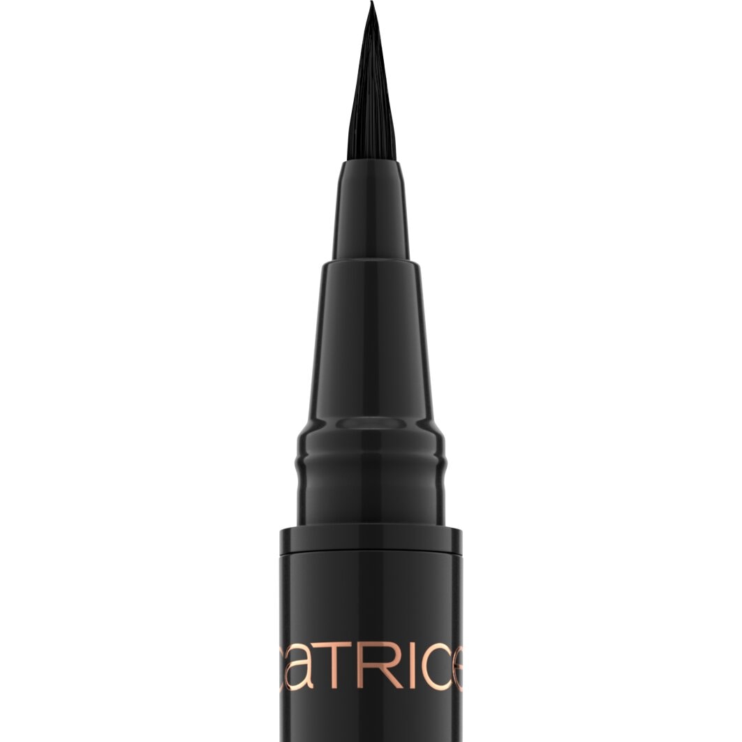 Catrice Eyeliner »Superproof Brush Liner Waterproof«, (Set, 3 tlg.), Extrem wasserfest, präzise, satte Farbe, ideal für feine Linien.