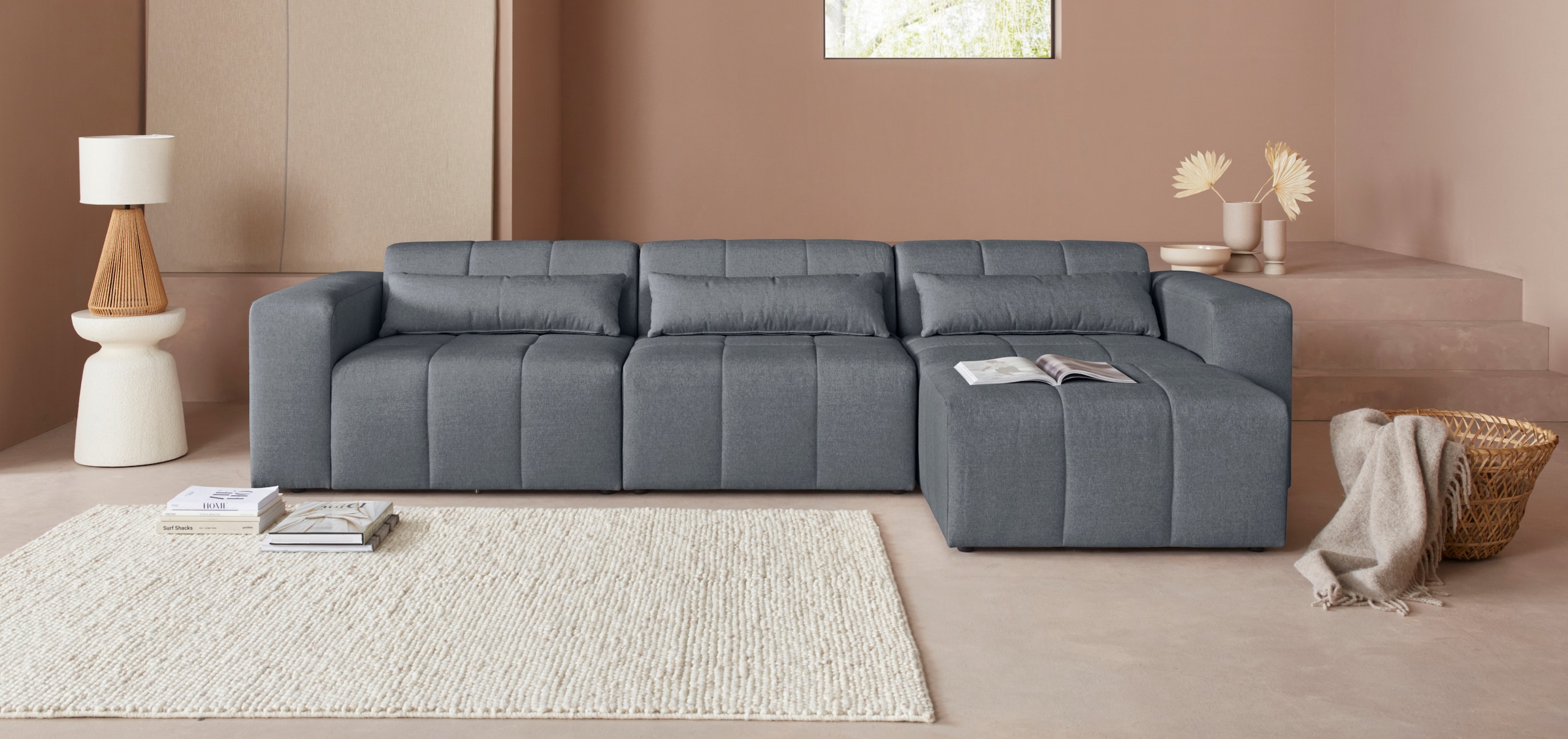 LeGer Home by Lena Gercke Ecksofa »Maileen L-Form«, Modulsofa, bestehend aus 4 Modulen, Farben mixbar