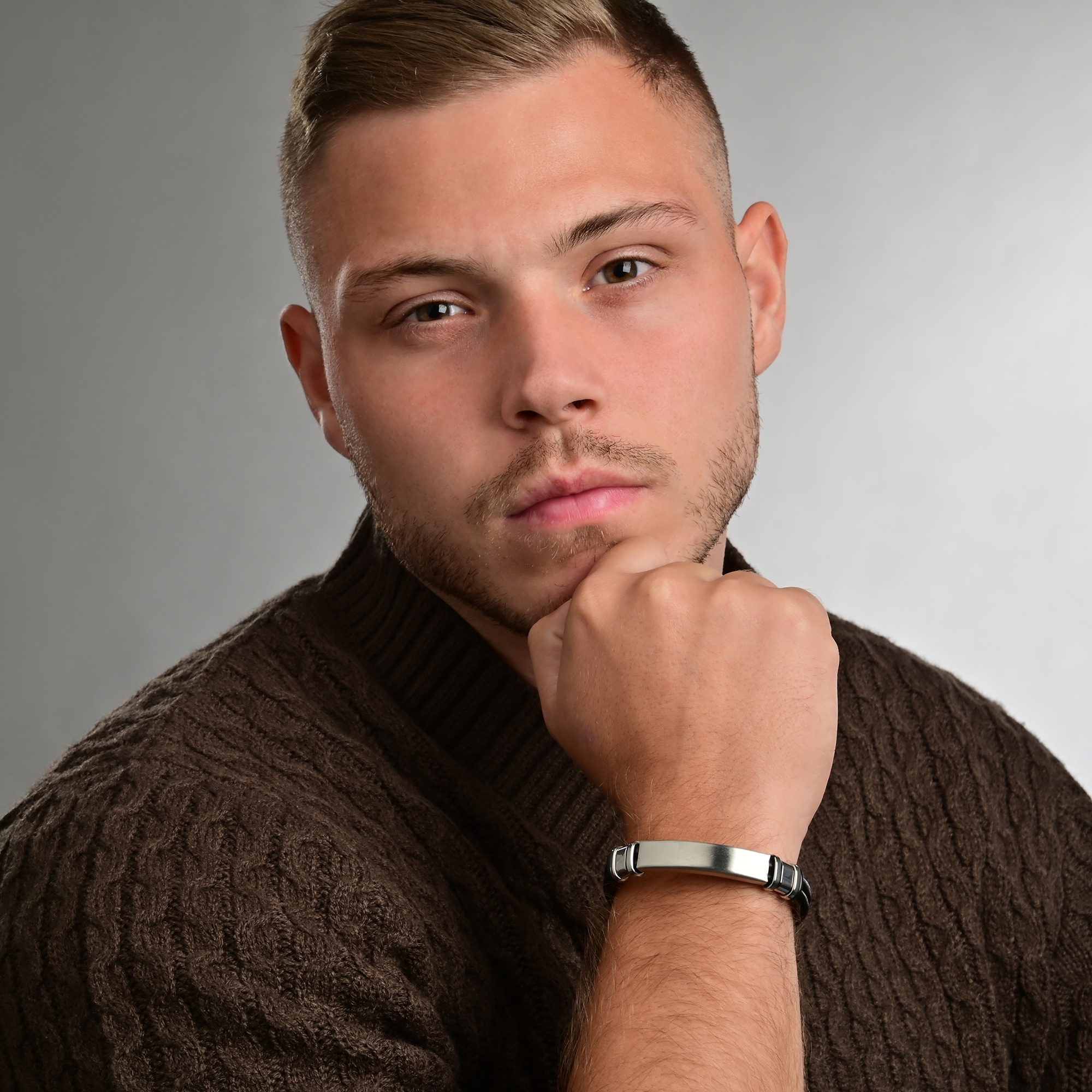 Adelia´s Armband »Herren Armband aus Leder 21 cm«