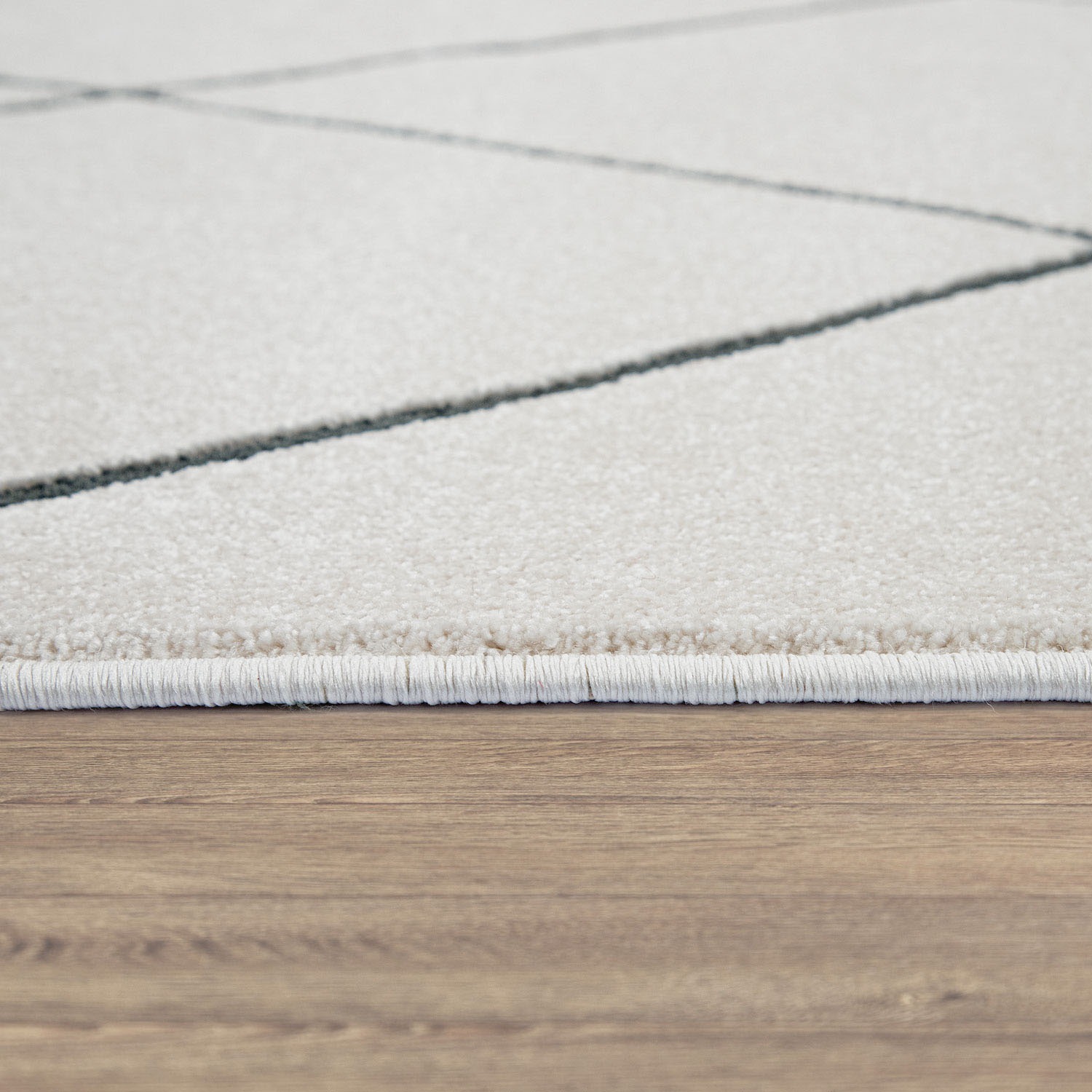 Paco Home Teppich »Haral 786«, rechteckig, 9 mm Höhe, Kurzflor, Scandi Design, Rauten Motiv