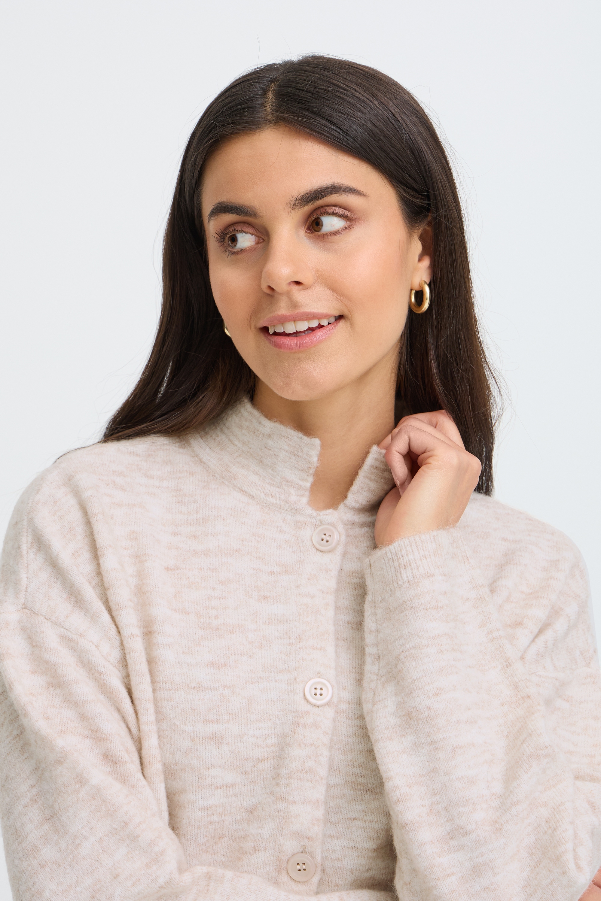 fransa Strickjacke »Damen Strick-Cardigan langarm FRSANNY«