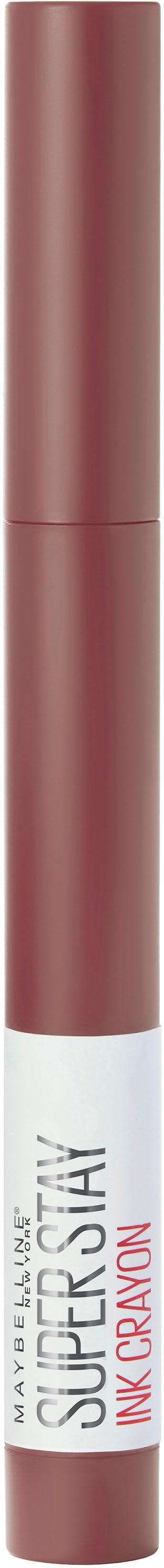 MAYBELLINE NEW YORK Lippenstift »SUPER STAY INK CRAYON« matter Lippenstift in klassisch origineller Stiftform