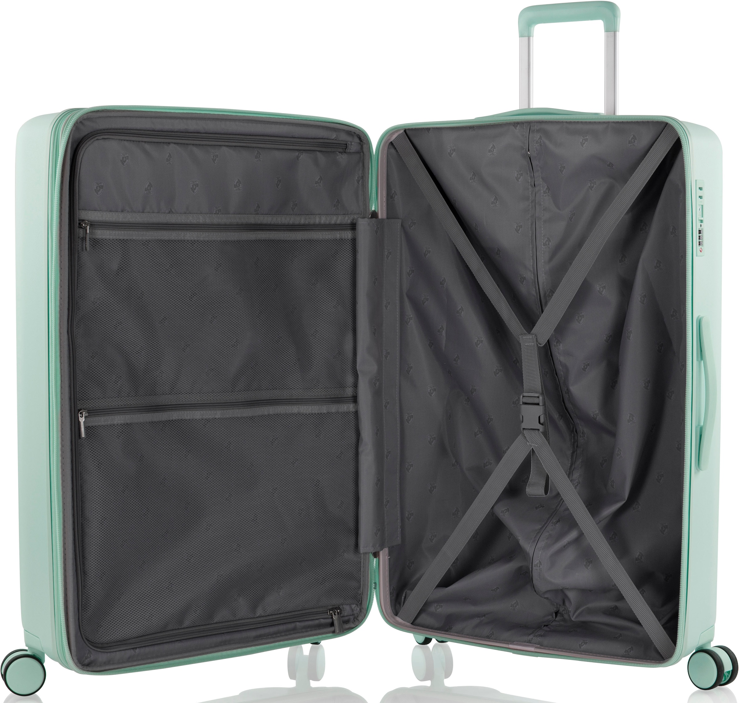 Heys Hartschalen-Trolley »Pastel, in verschiedenen Farben und Größen«, 4 Rollen, Heys x Joachim Llambi Handgepäck-Koffer TSA Schloss Volumenerweiterung