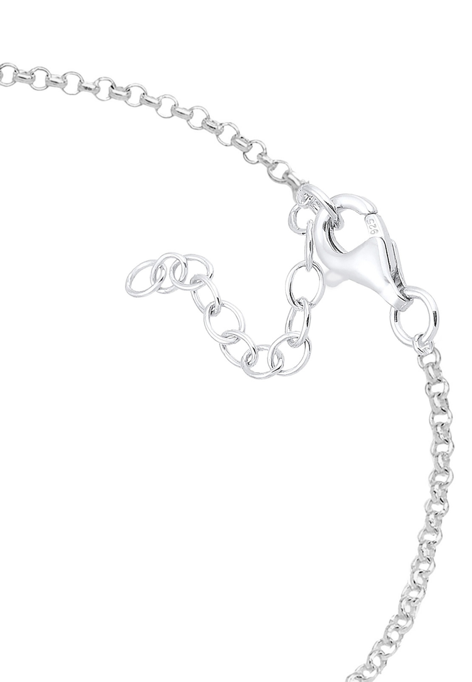 Elli Armkette »Armband Schneeflocke Glas Kristalle Weiß 925 Sterling Silber«