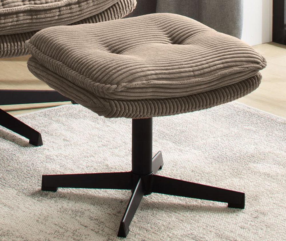 Jockenhöfer Gruppe Relaxsessel »Kasper«, Inklusive Hocker, 360° Drehfunktion, Cord
