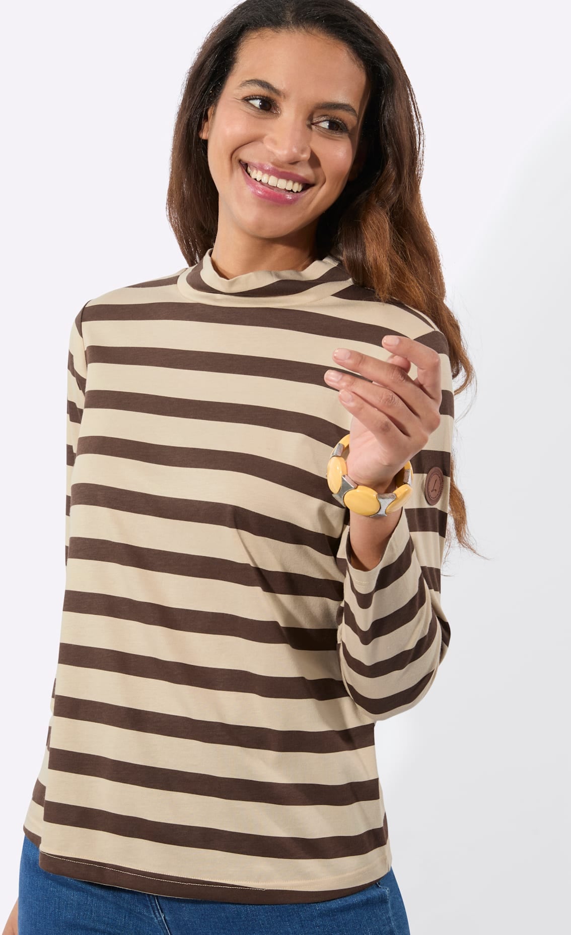 Casual Looks Stehkragenshirt »Stehkragen-Shirt« 1