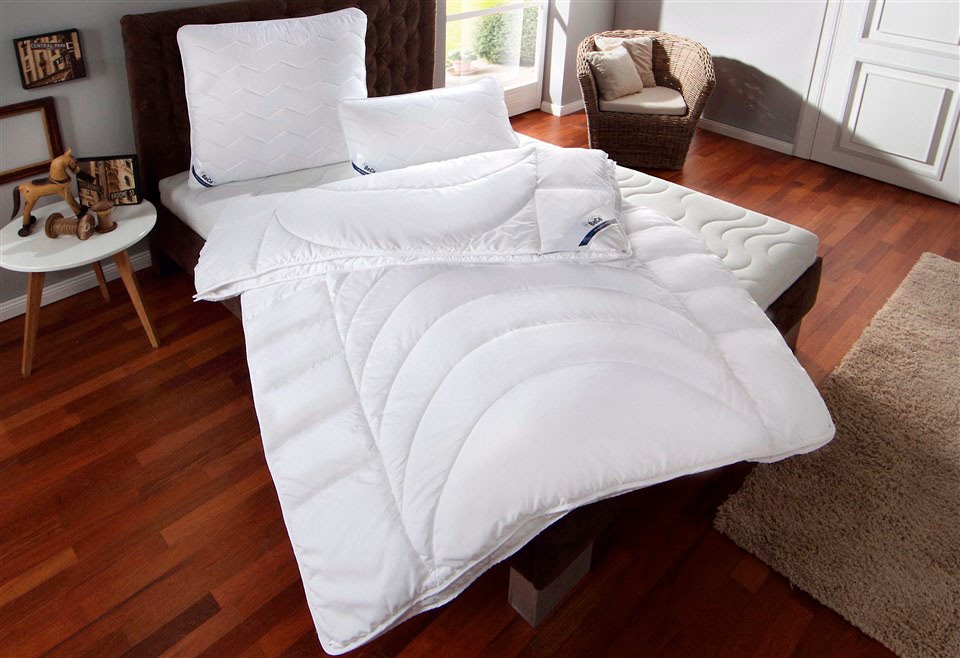 Beco Microfaserkissen »Medibett, Kopfkissen«, Füllung: Polyester, Bezug: Polyester oder Baumwolle, (1 St.), Kissen 40x80 cm, 80x80cm, Allergiker geeignet (Hausstauballergiker)