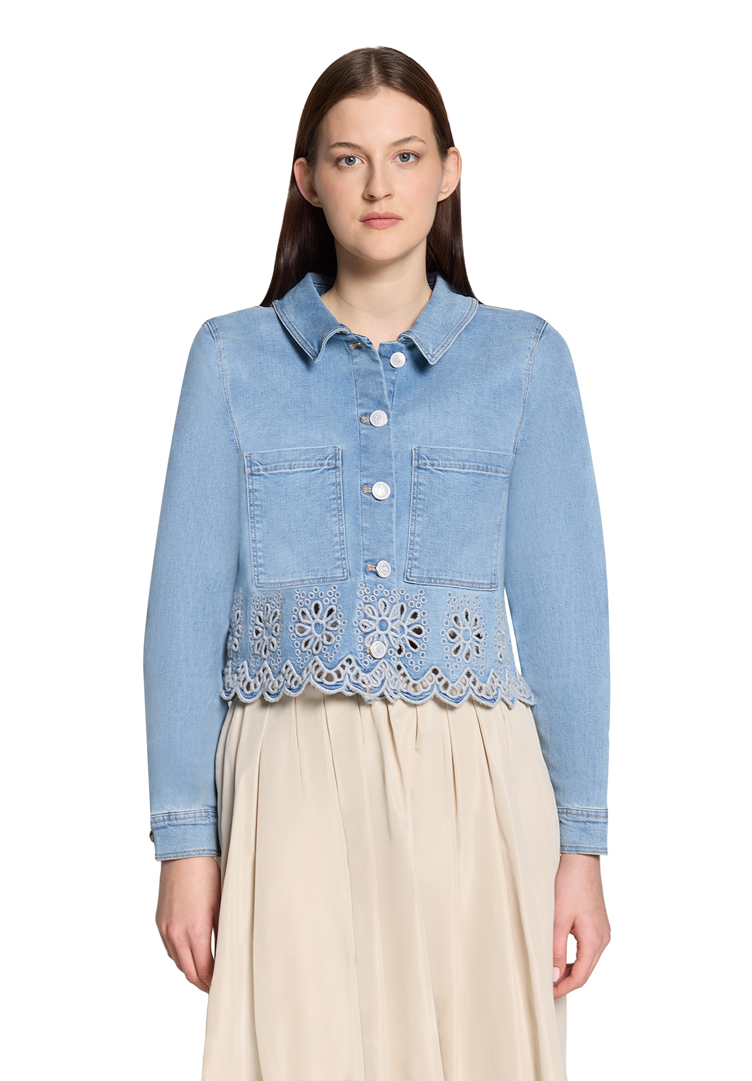 Cartoon Jeansblazer »Jeansjacke mit Stickerei«