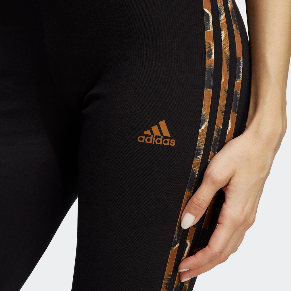 adidas Sportswear Leggings »ESSENTIALS 3-STREIFEN ANIMAL PRINT«, (1 tlg.)