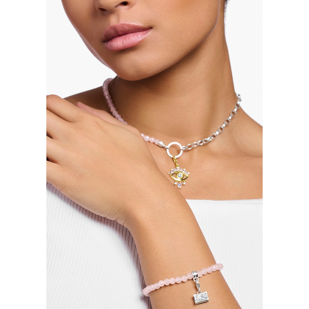 THOMAS SABO Armband »rosa Perlen, schwarze Perlen, A2097-034-9-L19V, A2097-130-11-L19V«