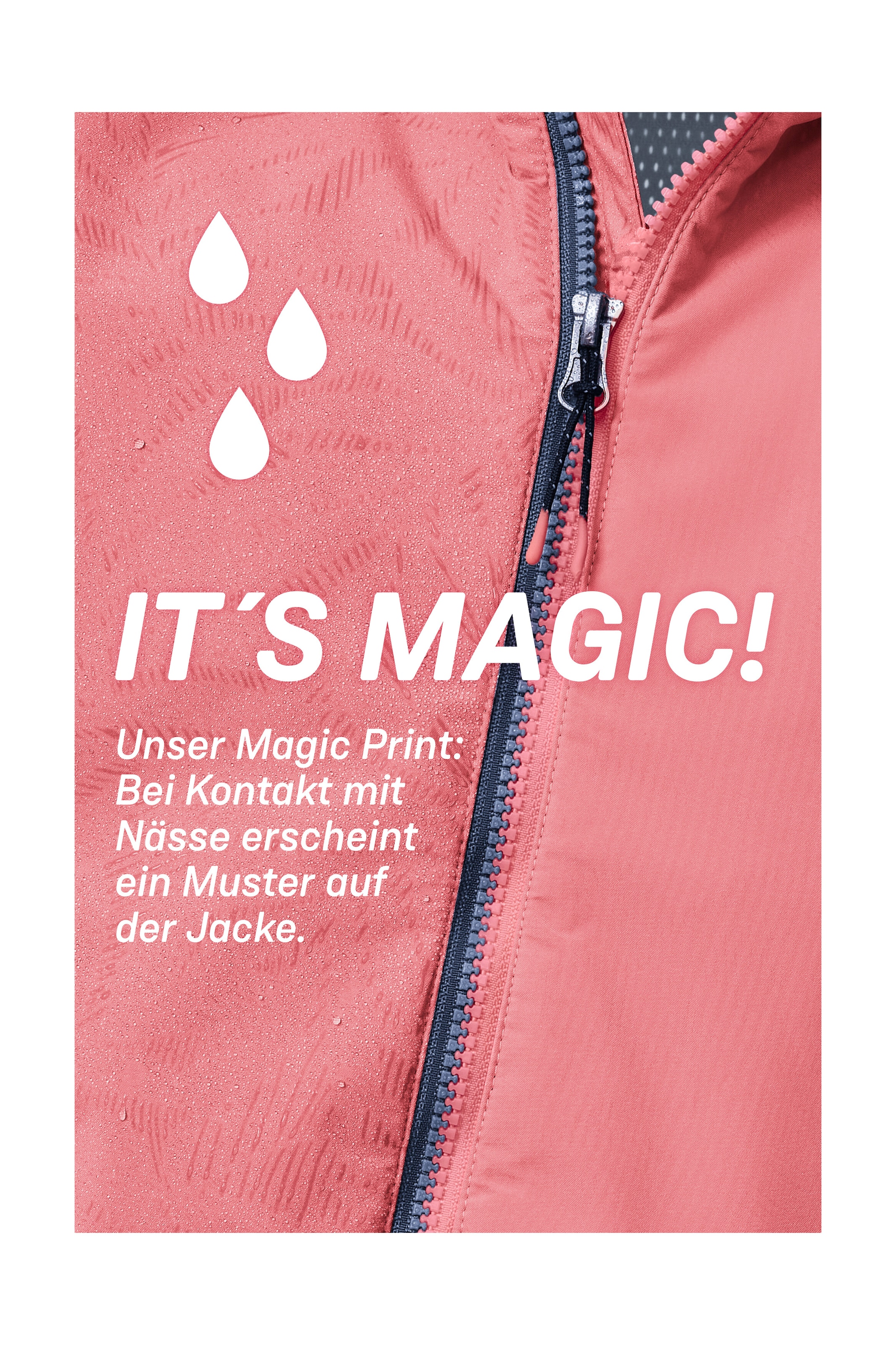 Killtec Funktionsjacke »KOS 156 GRLS JCKT« Wind- und wasserdichte Mädchenjacke mit Magic Print