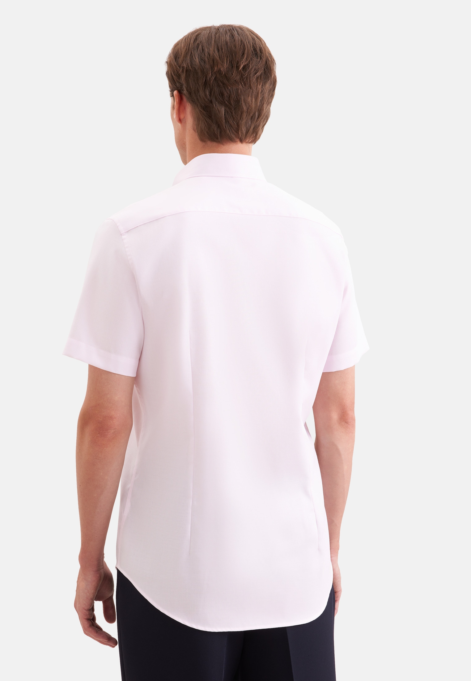 seidensticker Businesshemd »Schwarze Rose« Shaped 1/2 Button-Down-Kragen Struktur