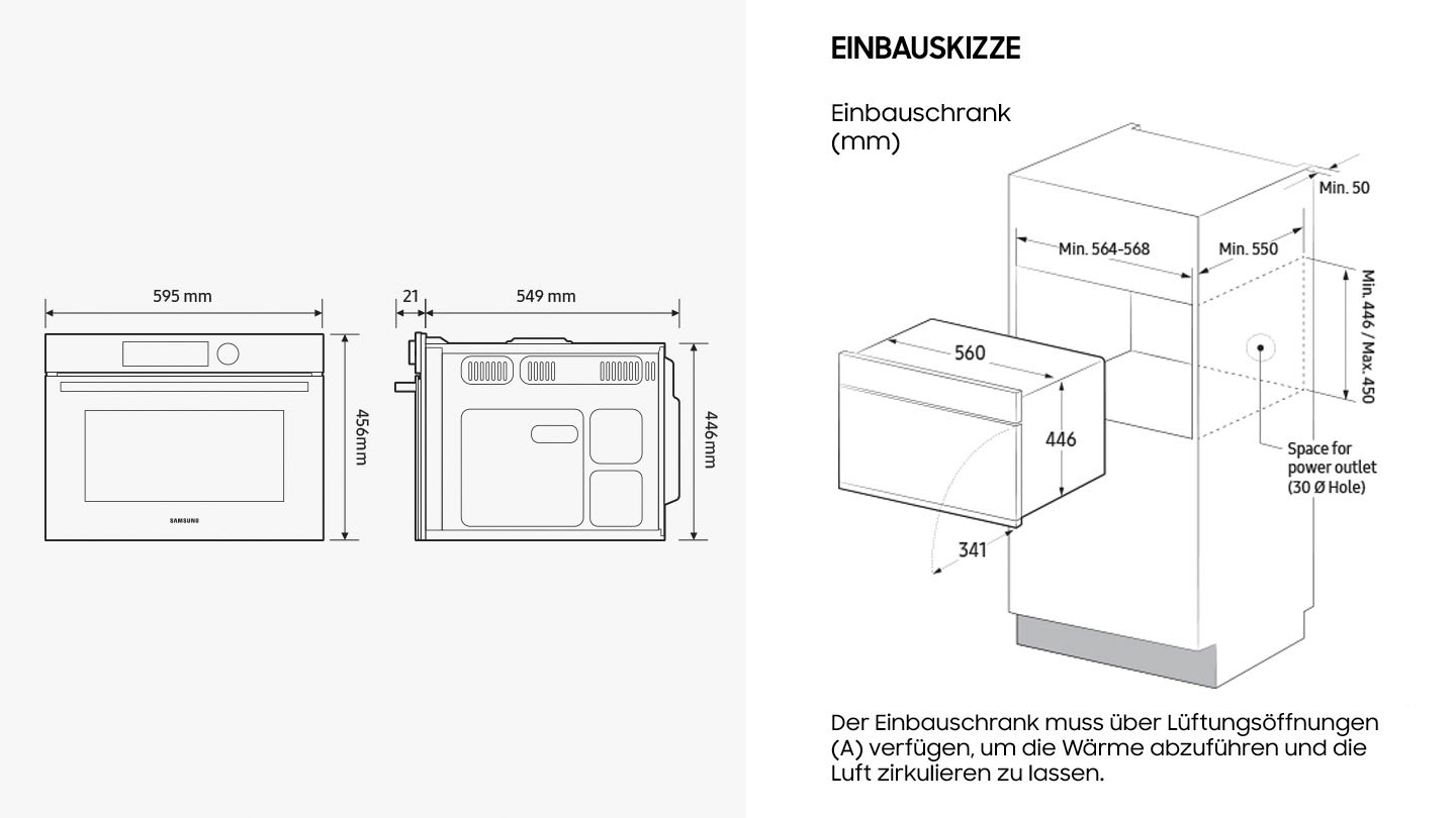 Samsung Backofen mit Mikrowelle NQ7500B »NQ5B4553FBS/U1«