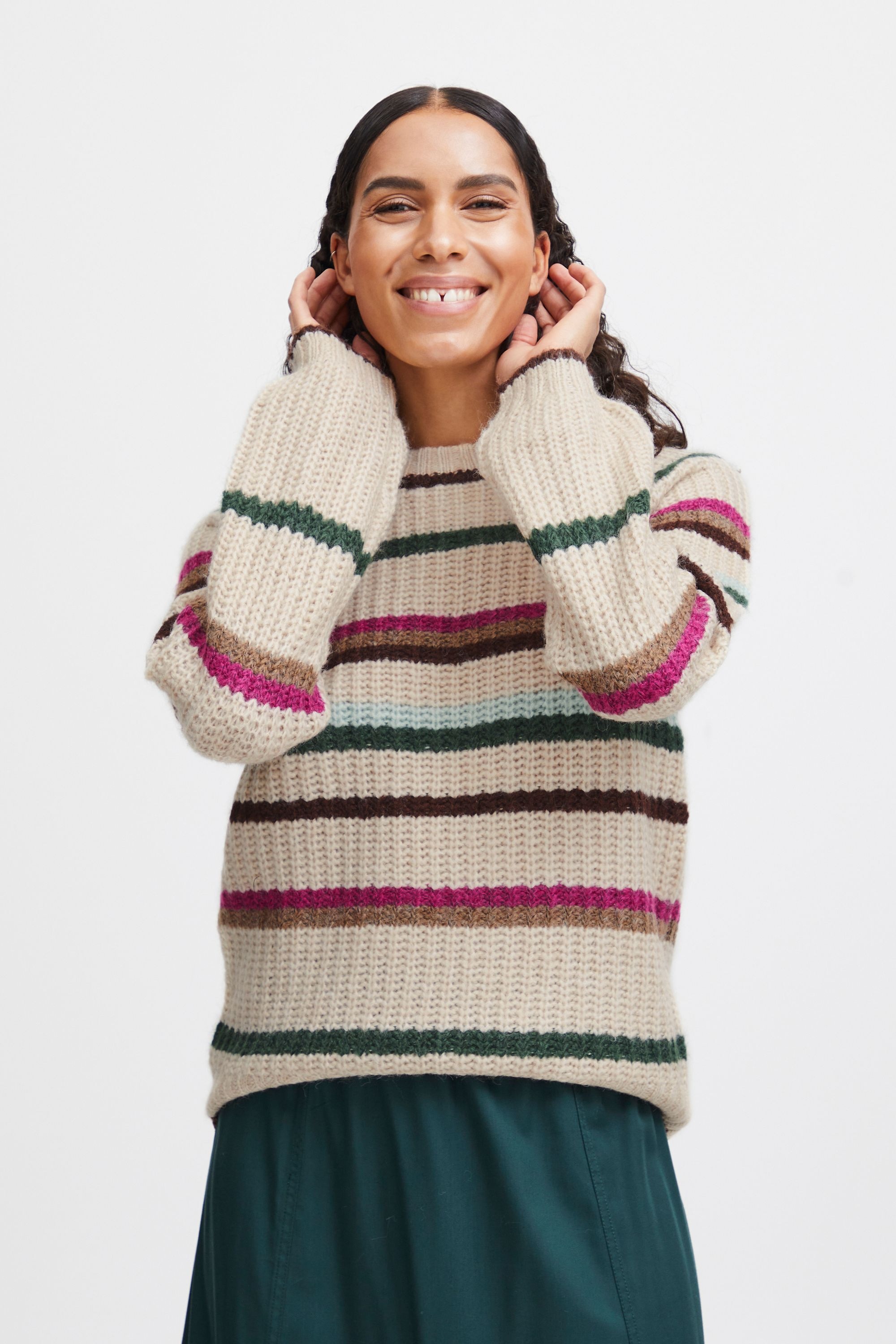 b.young Strickfleece-Pullover »Strickpullover BYOksana«