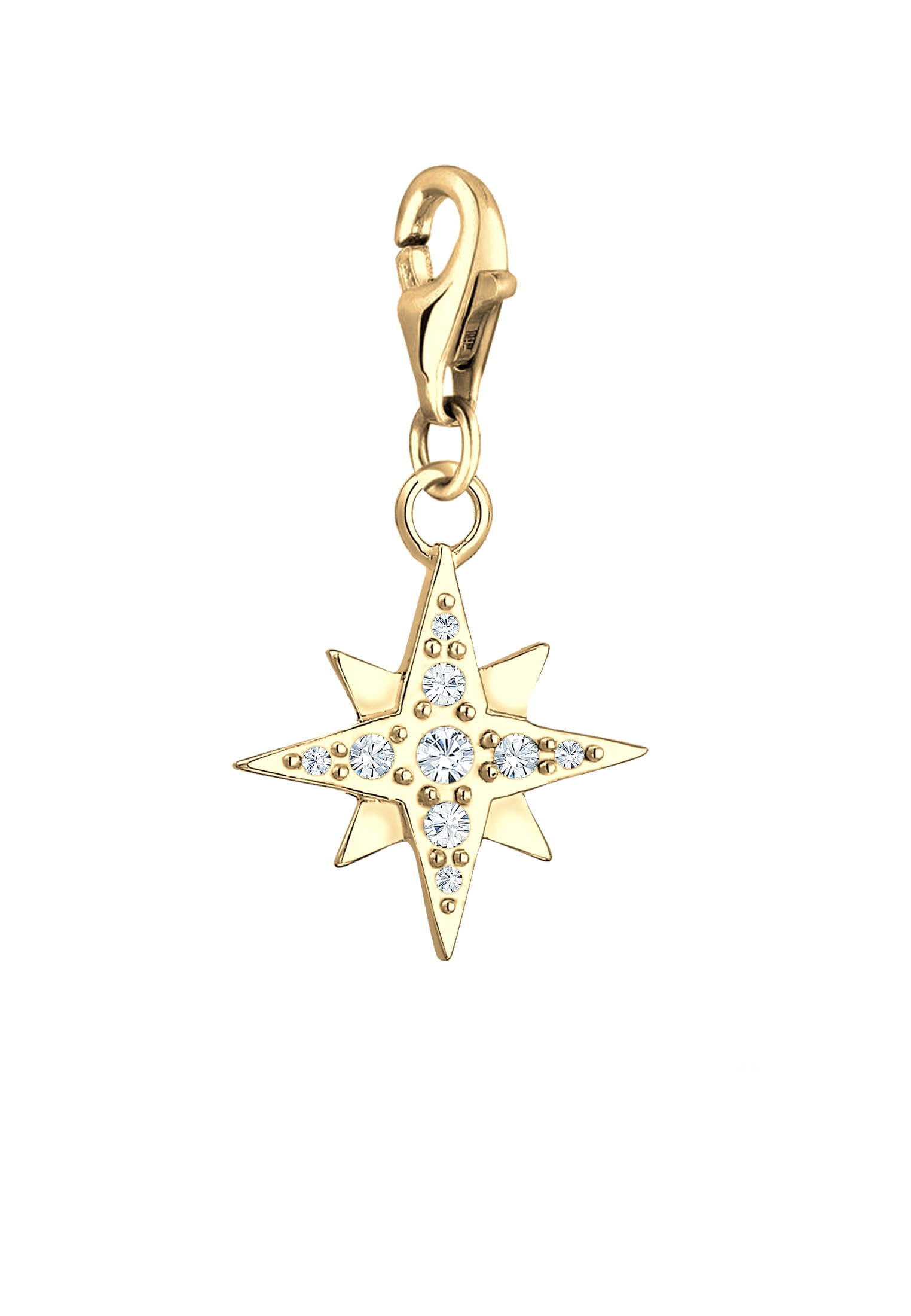 Nenalina Charm-Einhänger »Charm Stern Astro Kristalle Basic 925 Silber«