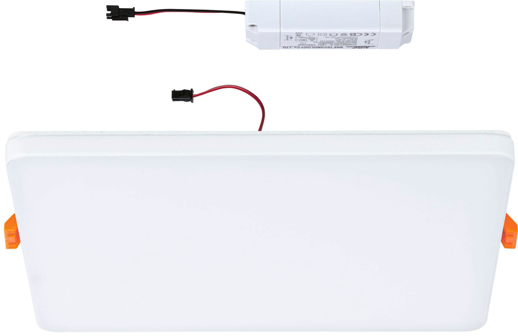 Paulmann LED Einbauleuchte »Veluna«, Schutzart IP44 spritzwassergeschützt, dimmbar, Gr. 20 x 20 cm