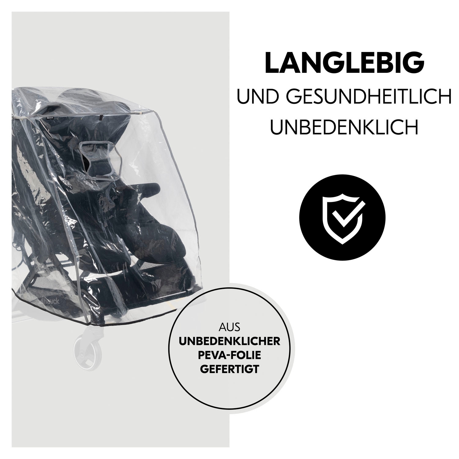 Hauck Kinderwagen-Regenschutzhülle »Pushchair Raincover Duo«, für Geschwisterwagen