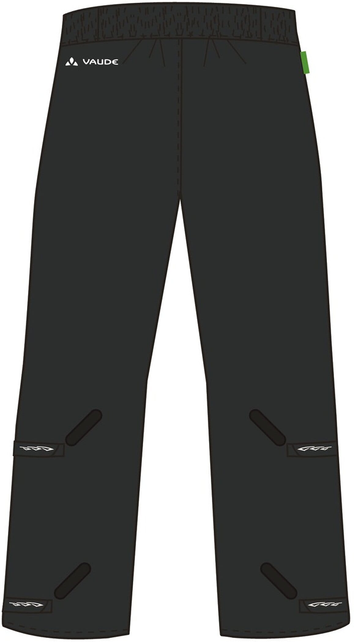 VAUDE Fahrradhose »WOMEN'S FLUID FULL-ZIP PANTS«  wasserdicht, sportlicher Stil, für Radsport und Wandern