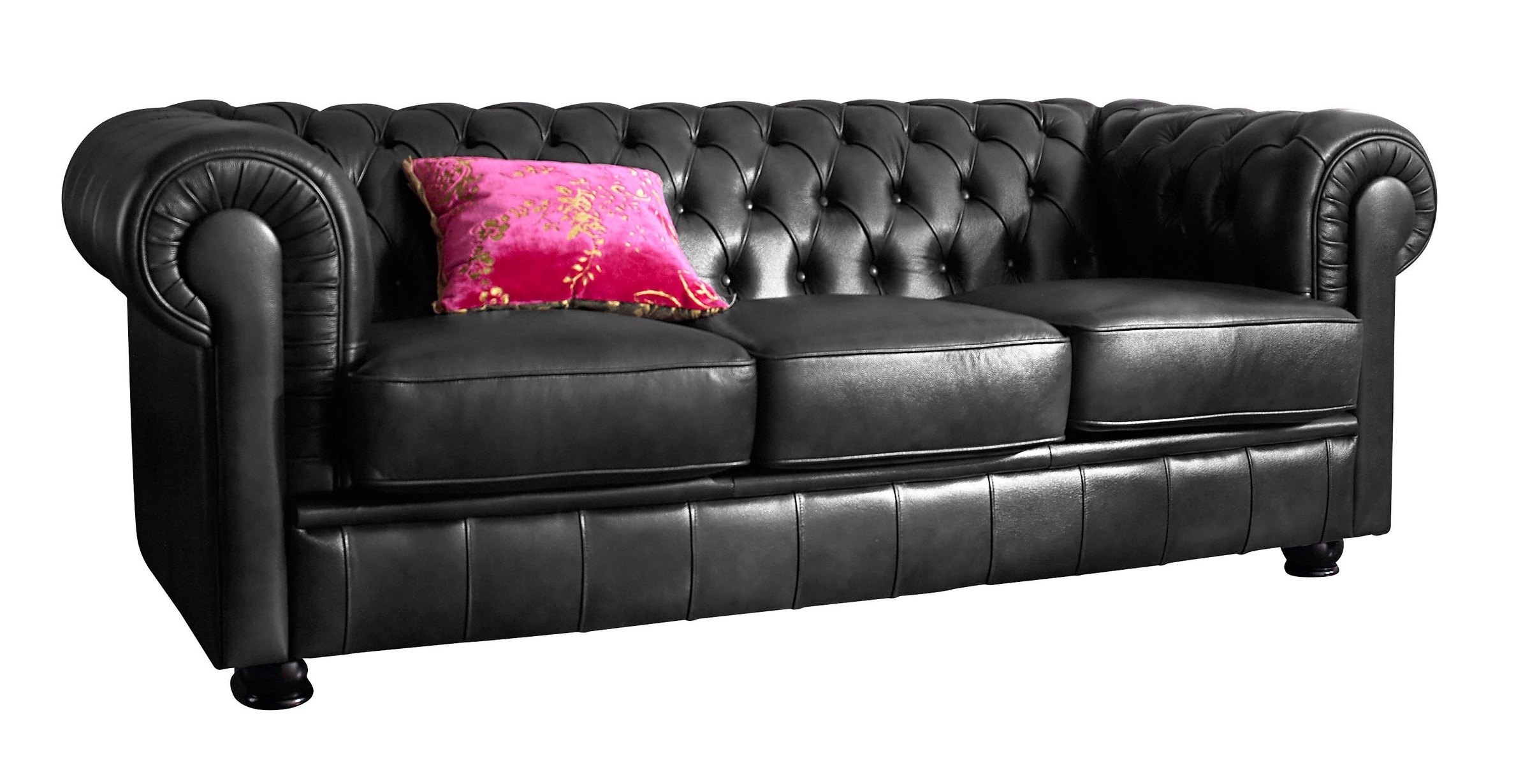 Max Winzer® Chesterfield-Sofa »Kent edel und bequem, tolle Detailverarbeitung, komfortable Armlehnen«, 3-Sitzer mit aufwendiger Knopfheftung, Breite 205 cm
