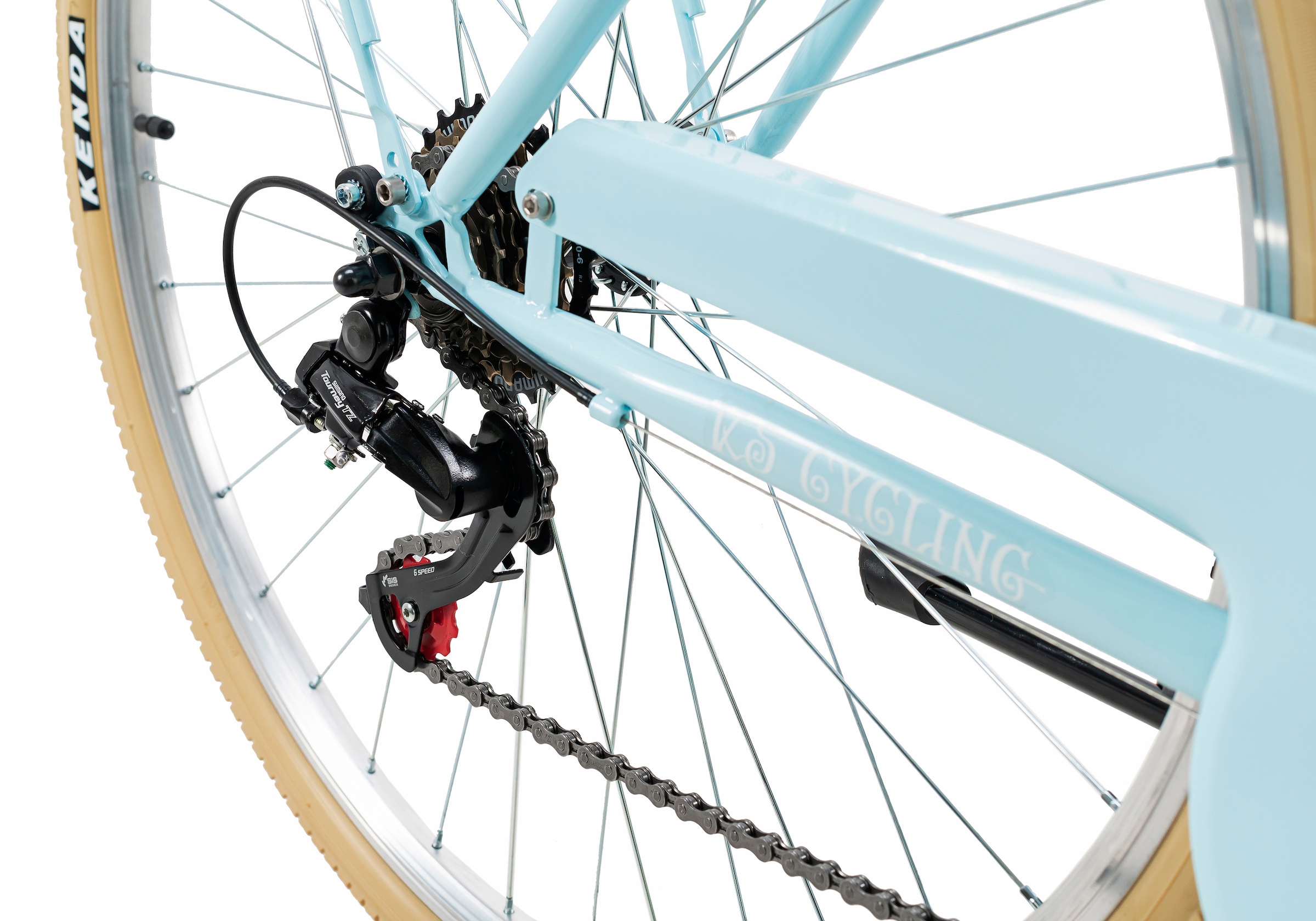 KS Cycling Cityrad »Casino«, 6 Gang, Shimano, Tourney Schaltwerk, Kettenschaltung, für Damen, Kettenschaltung