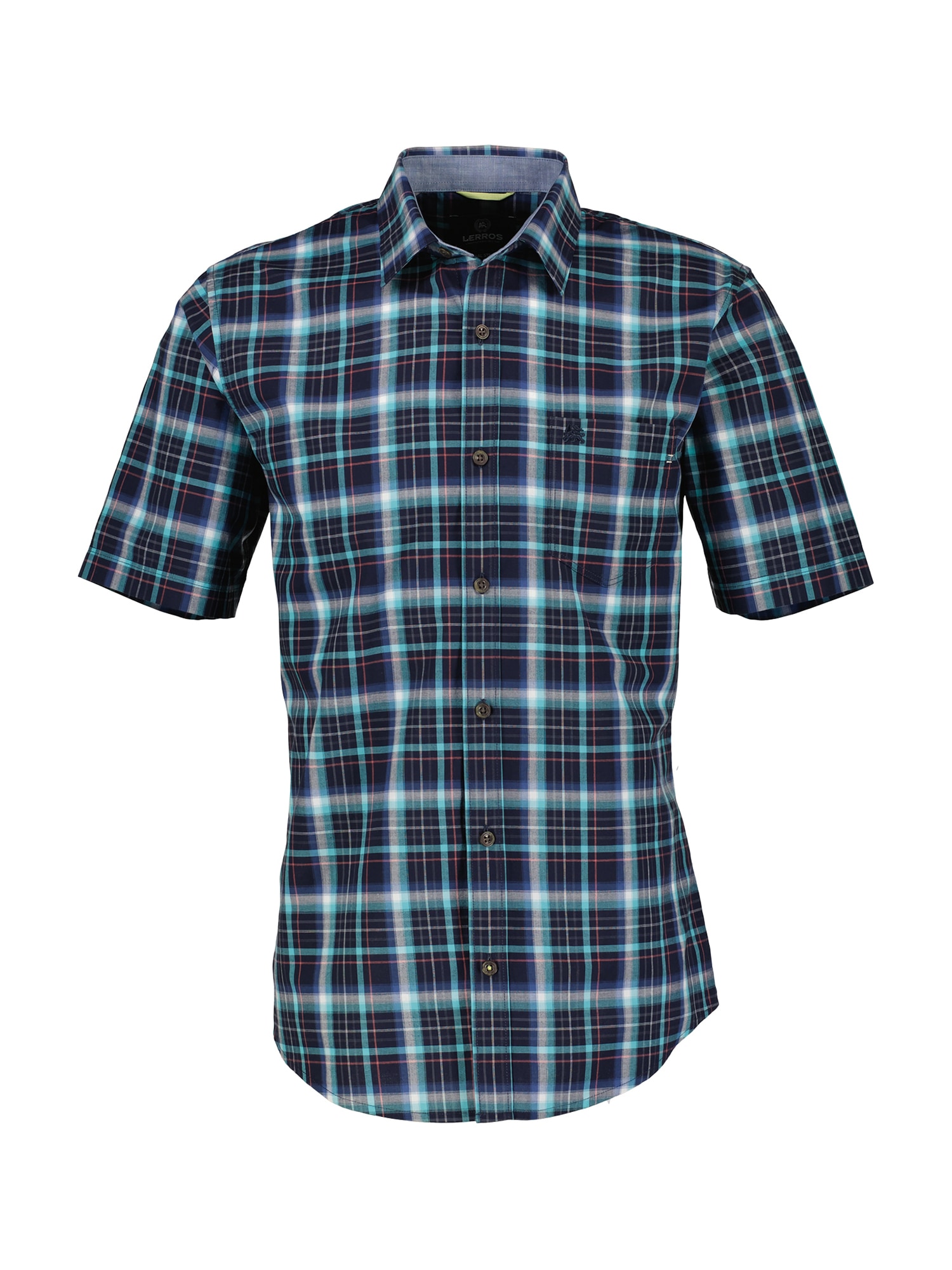 LERROS Kurzarmhemd »LERROS Halbarmhemd *Poplin Check*«
