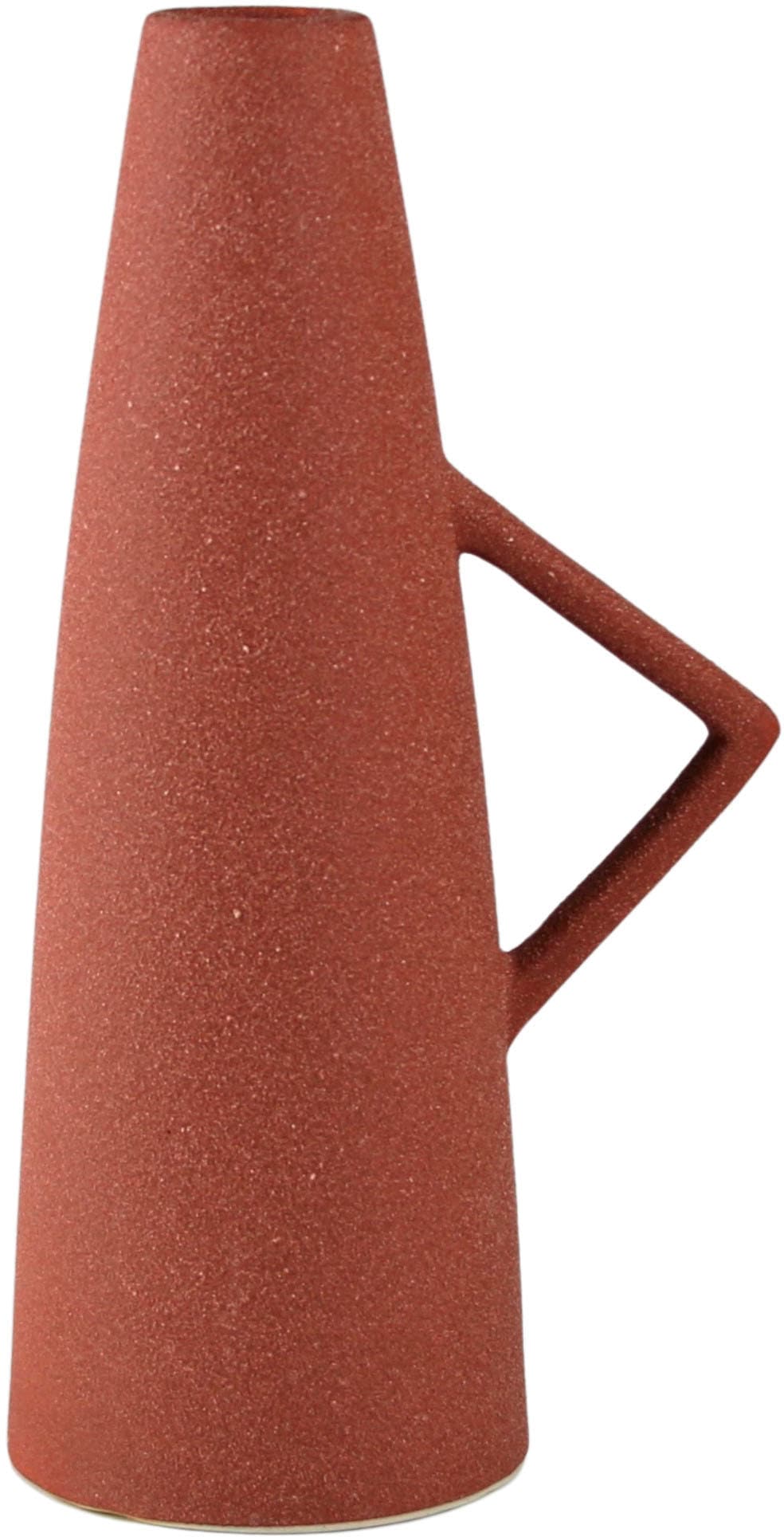 AM Design Tischvase »Dekovase mit Henkel, aus Keramik, Höhe ca. 26 cm«, (1 St.), Vase in außergewöhnlichler Form, Keramikvase, Dekoobjekt