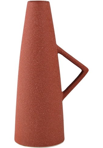 Tischvase »Dekovase mit Henkel, aus Keramik, Höhe ca. 26 cm«, (1 St.)