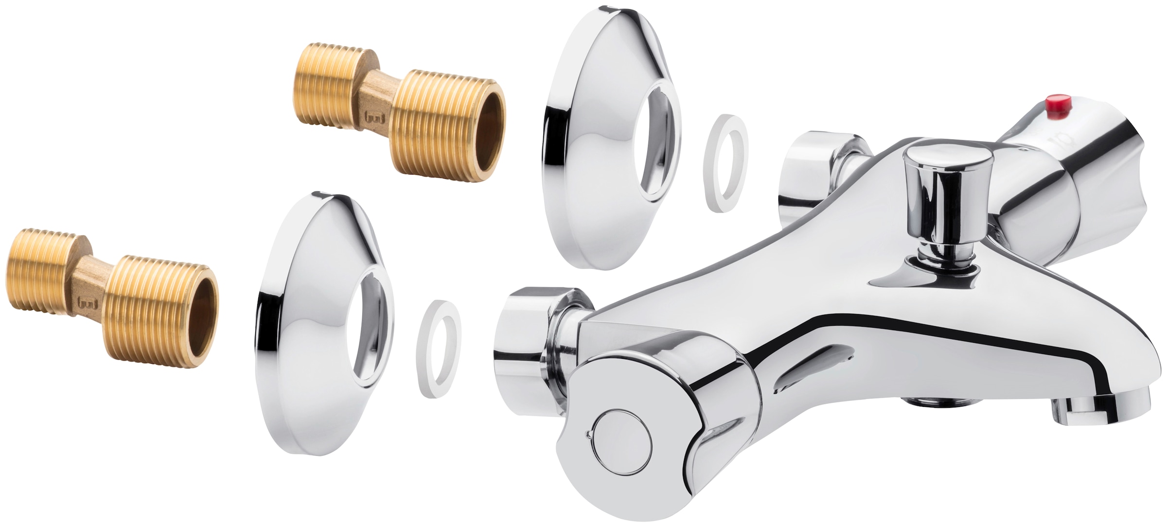 CORNAT Wannenthermostat »Calma« Messing, verchromt
