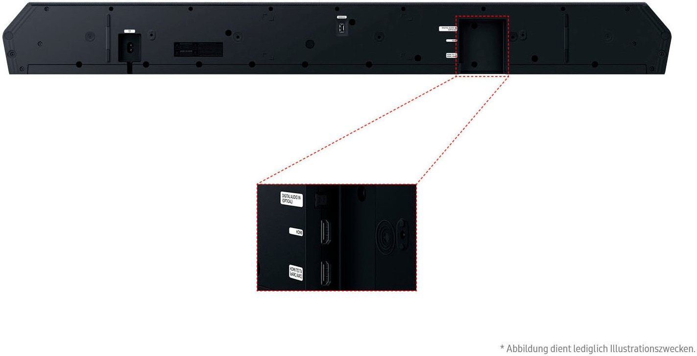 Samsung Soundbar »HW-Q810GF Q-Soundbar«, 5.1.2-Kanal Sound System, Kabellos Dolby Atmos I DTS:X, SpaceFit Sound