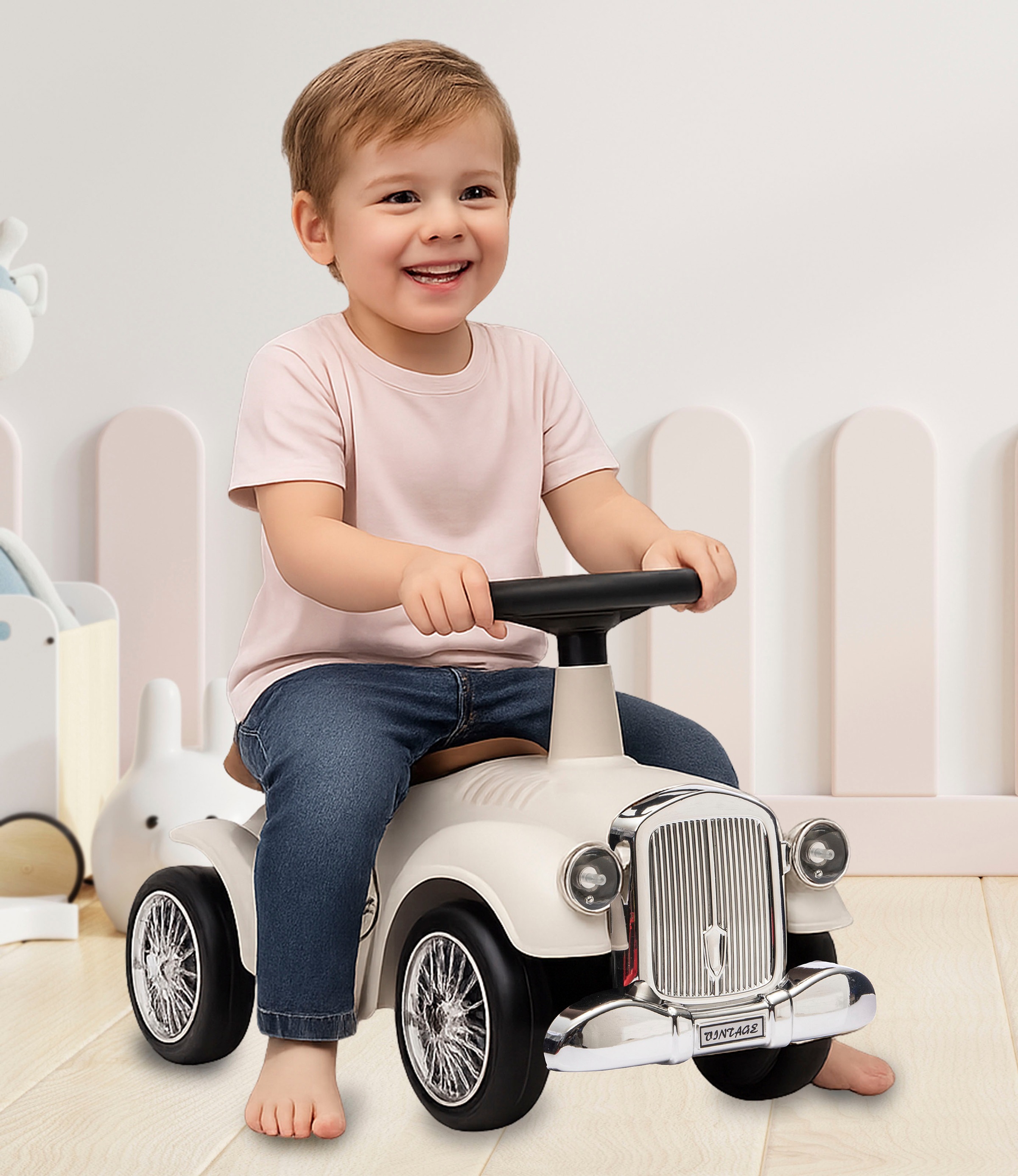 Jamara Rutscherauto »Classic Car weiß« mit Flüsterreifen