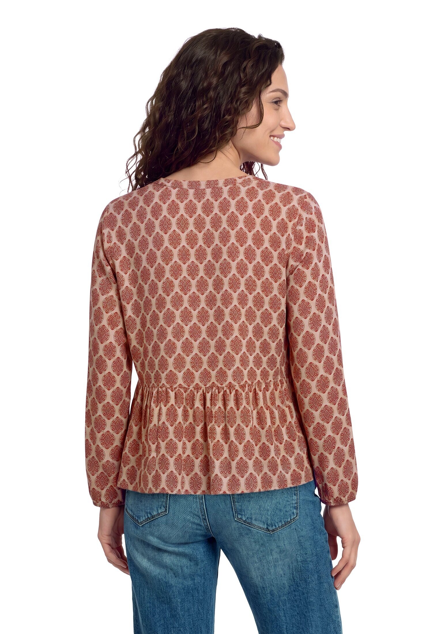 Cartoon Klassische Bluse »Casual-Bluse mit Raffung«