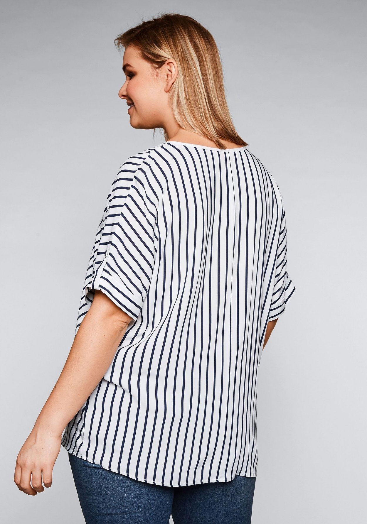 Sheego Tunika »Tunika in Oversize-Form mit Streifen«