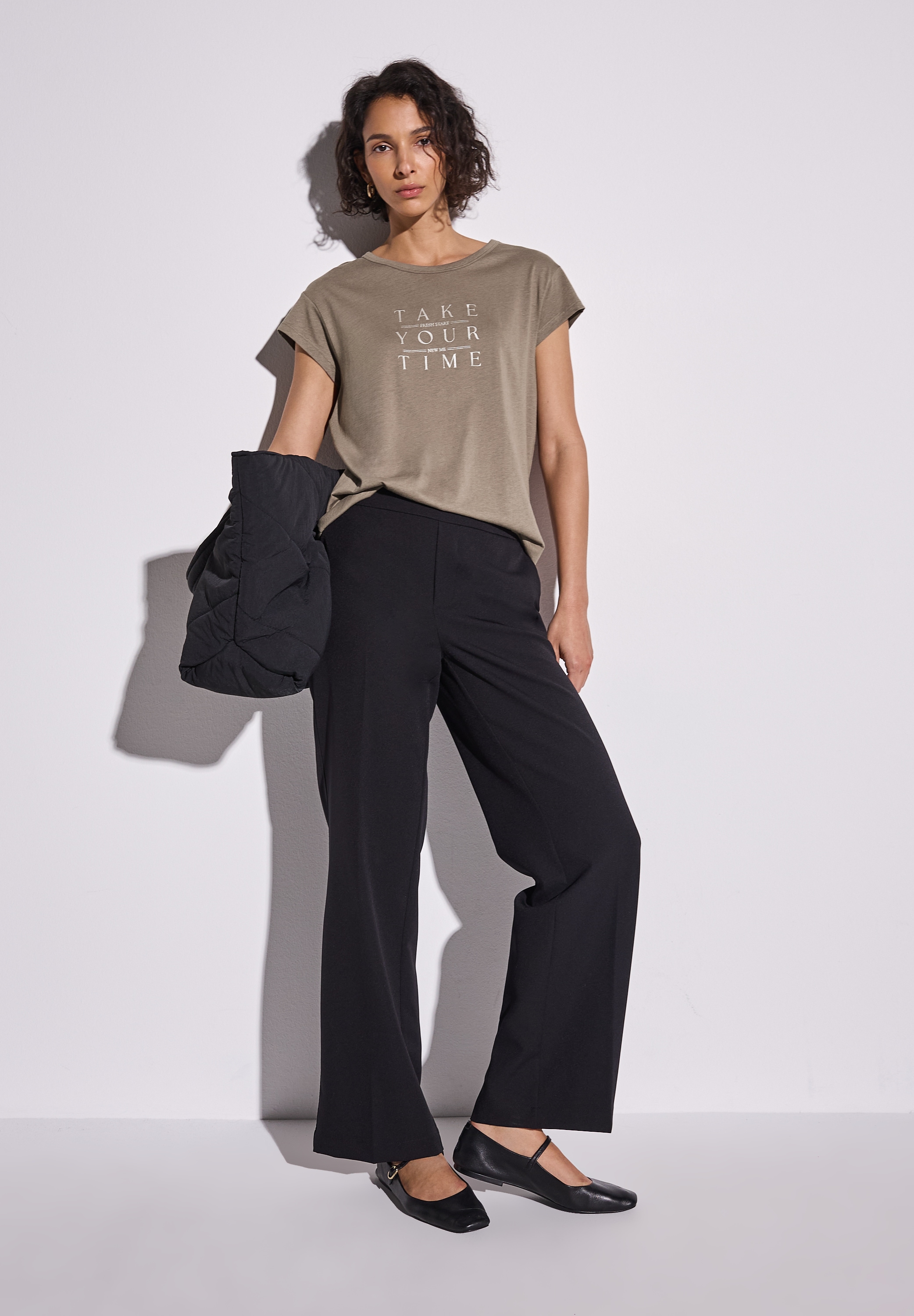STREET ONE T-Shirt, mit Schriftzug