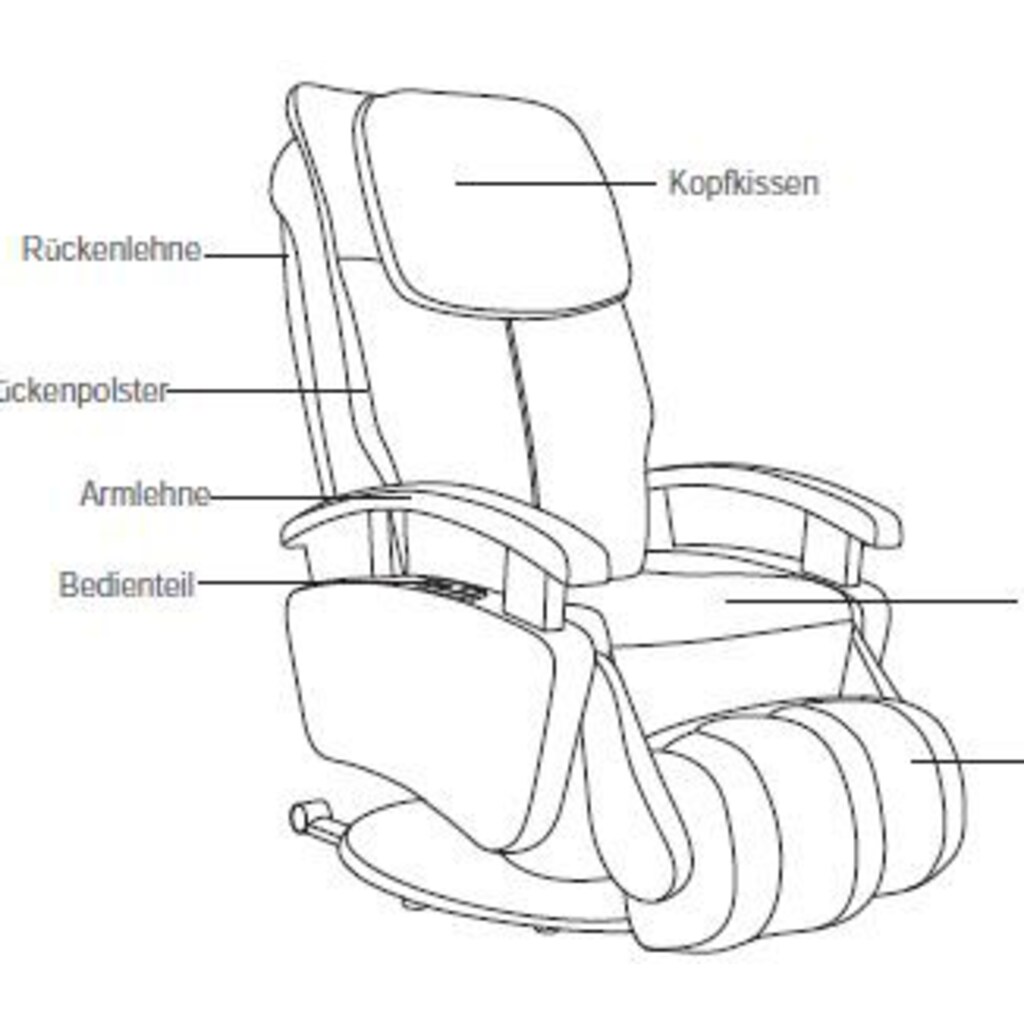 Alpha Techno Massagesessel »AT 599i«