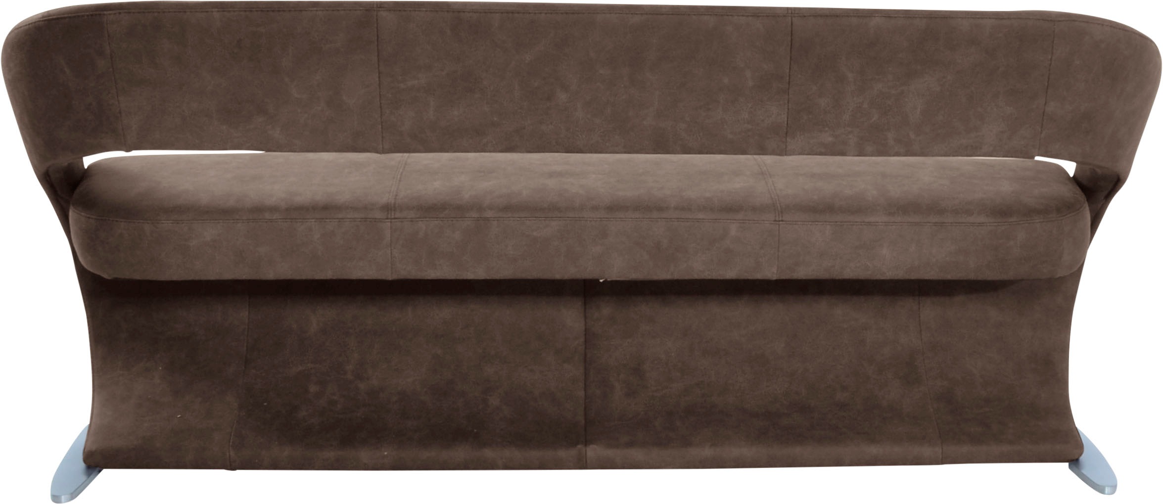 K+W Komfort & Wohnen Polsterbank »Wave« in geschwungener Optik mit Metallkufe