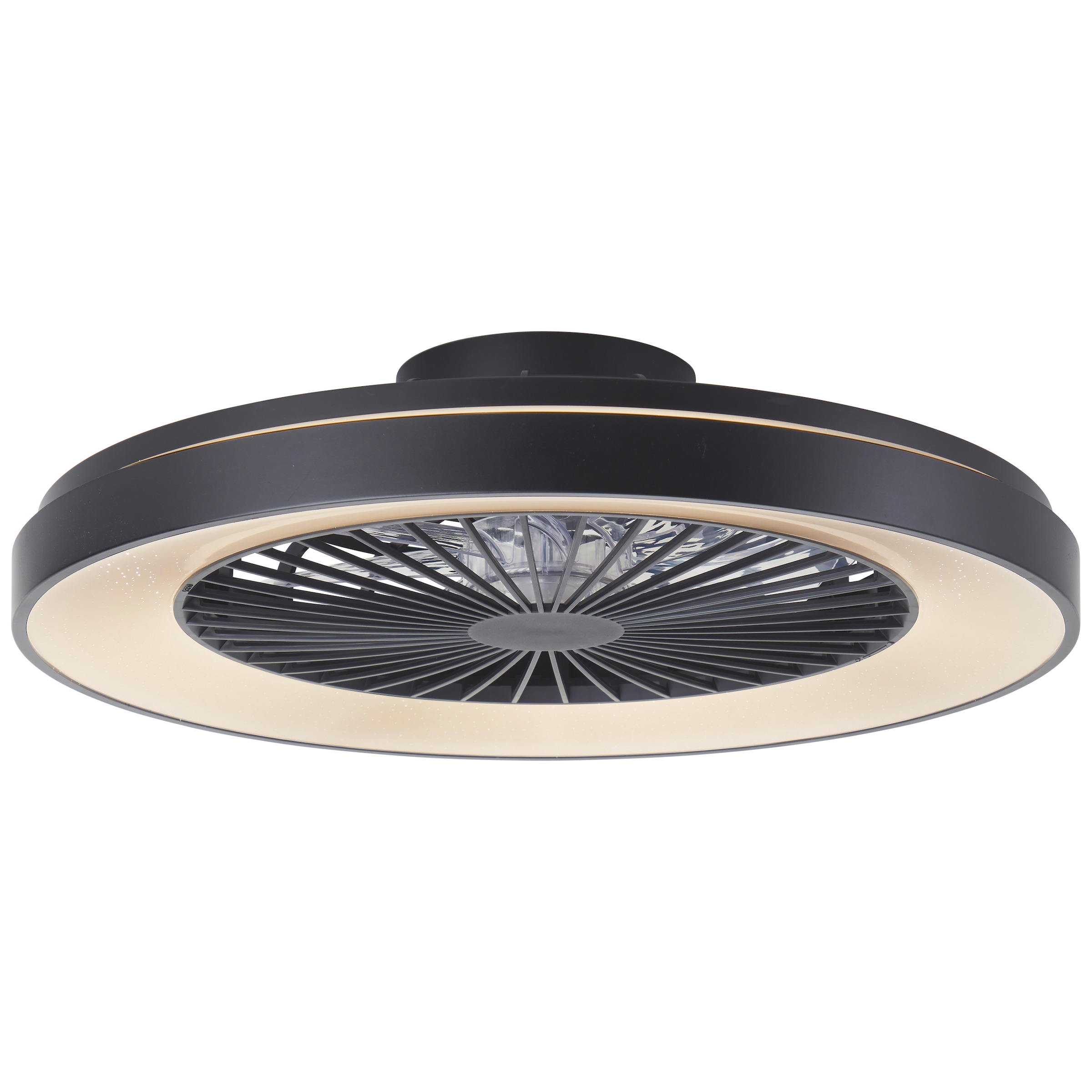 Brilliant LED Deckenleuchte »Mazzaro« LED-Modul 1 Stk. RGB | warmweiß - kaltweiß LED Ventilator, 58 cm, digitales RGB, 6800 lm, CCT, dimmbar