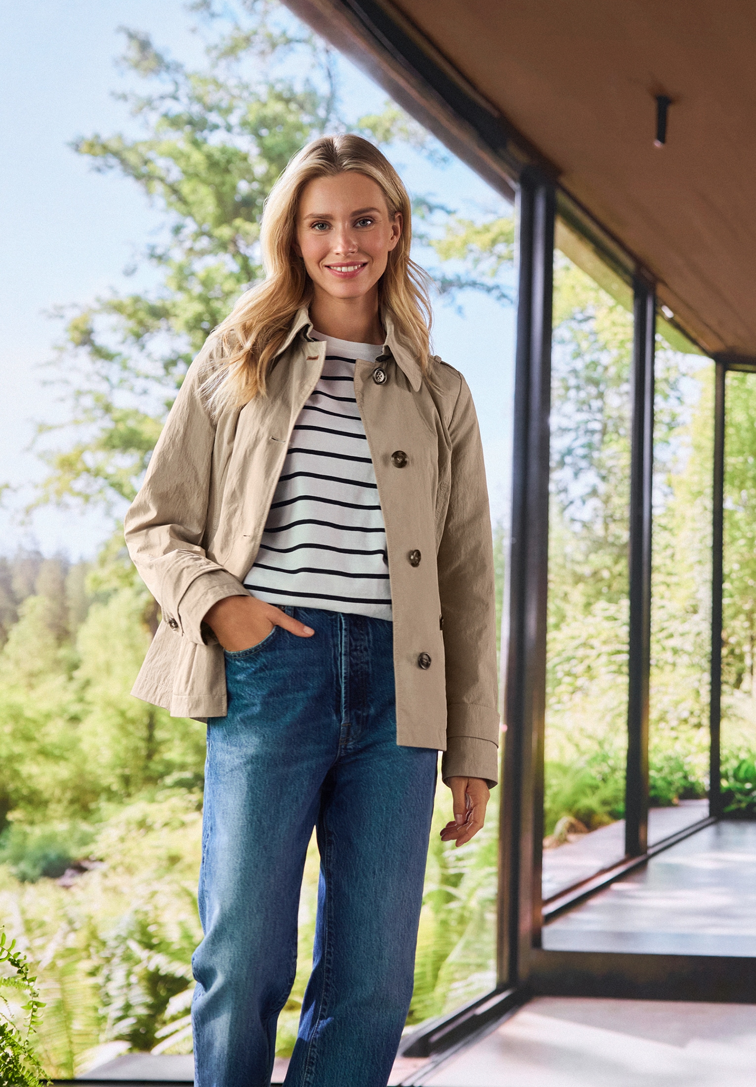 Gil Bret Sommerjacke »Sommerjacke mit Kragen«