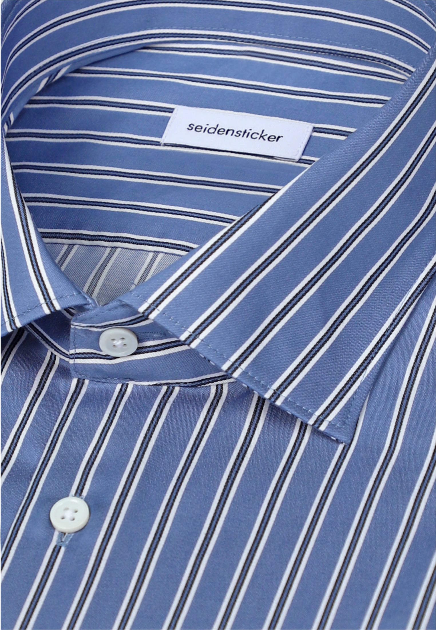 seidensticker Businesshemd »Schwarze Rose« Slim 1/1 Kentkragen Gestreift